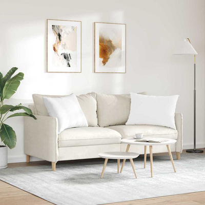 Poduszki na sofę 2 pcs Biały 70 x 50 cm tkanina