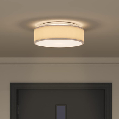 Lampa Sufitowa Ciemnoszary 38 x 38 x 13,5 cm tkanina