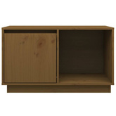 vidaXL Szafka pod TV, miodowy brąz, 74x35x44 cm, lite drewno sosnowe