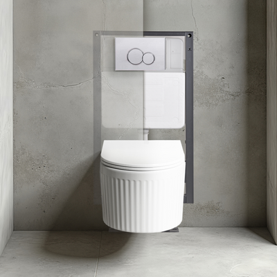 STELAŻ PODTYNKOWY DO MISEK WISZĄCYCH WC, 52,5 CM
