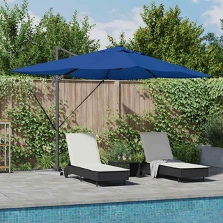 Parasol plażowy 352 x 251 x 265 cm Poliester i aluminium