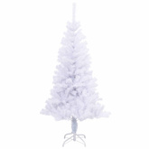 Sztuczna choinka z 150 diodami LED Biały 120 cm PVC i Stal
