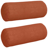 Poduszki Wałkowe 2 pcs Czerwono-pomarańczowy ? 15 x 40 cm