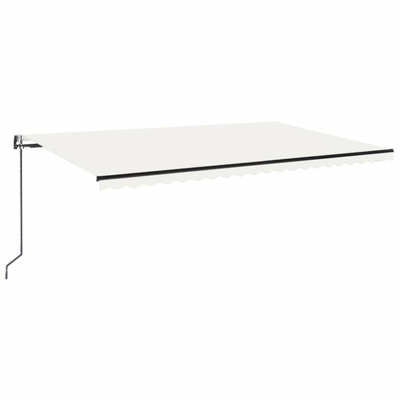 Automatycznie zwijana markiza, LED i czujnik wiatru, 500x300 cm
