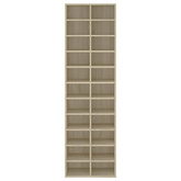 Szafka na buty, kolor dąb sonoma, 54x34x183 cm