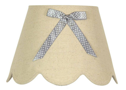 abażur vibu lampka E27 len