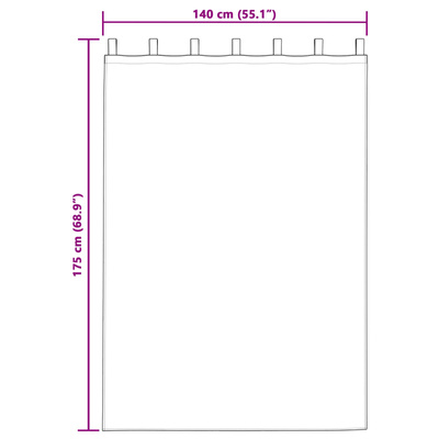 Zasłony zaciemniające 2 pcs Czerwone wino 140 x 175 cm Aksamit