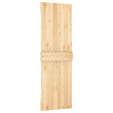 Drzwi przesuwne Naturalny i czarny 70 x 210 cm