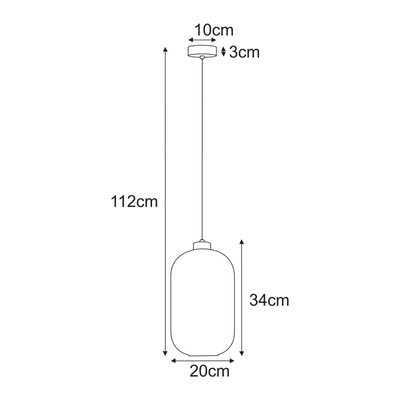 Lampa wisząca K-5741 z serii FADIGA