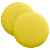 Poduszki na siedziska 2 pcs Jasnożółty ?30 x 13 cm tkanina
