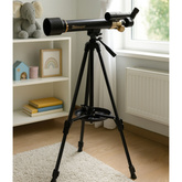 Teleskop Astronomiczny Edukacyjny Aluminiowy Akcesoria Statyw 1.35 M