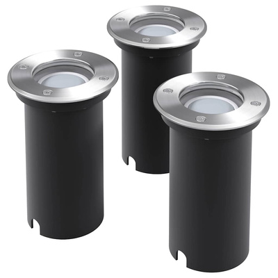 vidaXL Lampy najazdowe LED 3 szt. okrągłe