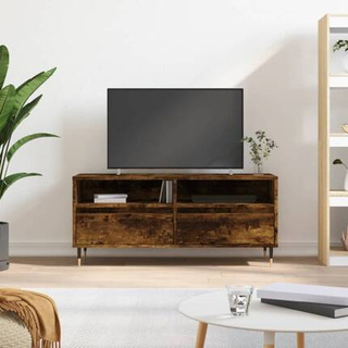 Szafka pod TV, przydymiony dąb, 100x34,5x44,5 cm vidaXL
