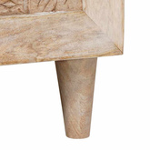 Stolik kawowy Biały 80 x 54 x 40 cm Drewno inżynieryjne