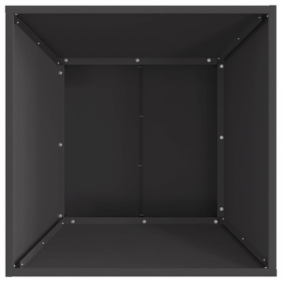 Kominek Czarny 60 x 60 x 35 cm Stal