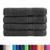 Ręczniki premium, SOLUND, 4 szt., antracytowe, 100x200 cm, 600 g/m?