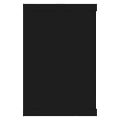 Półki ścienne kostki, 4 szt., czarne, 60x15x23 cm