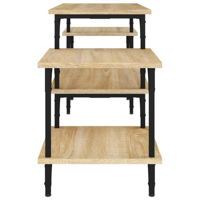 vidaXL Szafka pod TV, dąb sonoma, 117x35x52cm, materiał drewnopochodny