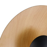 Kinkiet Nowoczesny Drewniany okrągły 45cm 12W Abruzzo Orzo