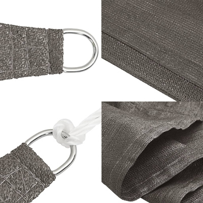 Żagiel przeciwsłoneczny, 160 g/m?, antracytowy, 2x4,5 m, HDPE