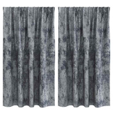 Zasłony z weluru 2 pcs Srebrnoszary 140 x 140 cm Aksamit