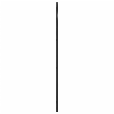 vidaXL Lustro ścienne, czarne, 60x110 cm, zakończone łukiem, żelazo