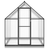 Szklarnia z ramą podstawy, antracyt, 169x169x202 cm, aluminium