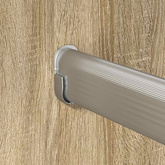 Drążek do szafy 12 pcs Srebrny 764 x 15 x 29 mm Stop Aluminium