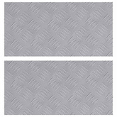 Stopień Prostokątny 2 pcs Srebrny 50 x 25 cm Aluminium