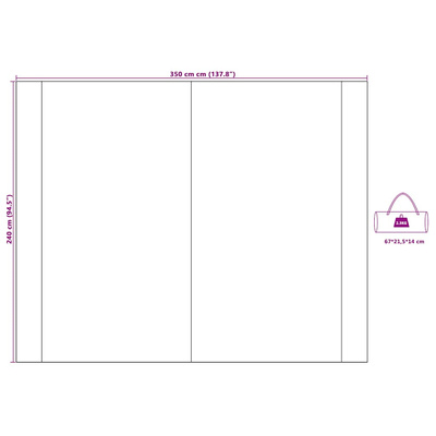 Namiot wodoodporny z dachem model standard