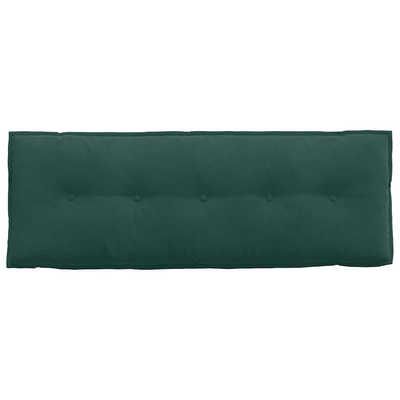 Poduszka na plecy Ciemna zieleń 140 x 50 cm Tkanina sztruksowa