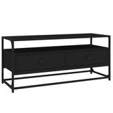 Szafka pod TV, czarna, 100x35x45 cm, materiał drewnopochodny vidaXL