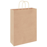 Torby papierowe 250 szt. z uchwytami Brązowe 32x12x42 cm