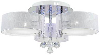 Nowoczesna lampa sufitowa led kryształ ANTILA srebrny wariant 6