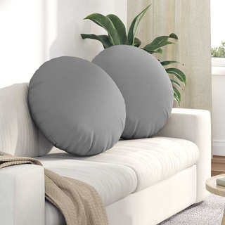 Poduszki na siedziska 2 pcs Szary chmur ?60 x 21 cm tkanina