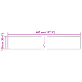 Chodnik dywanowy MARSA Kremowy 100 x 400 cm Poliester i PVC