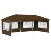 Namiot imprezowy rozkładany 575 x 289 x 245 cm Ciemnoszary