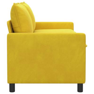 Sofa żółty 156 x 81 x 87,5 cm Welur