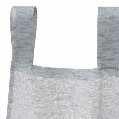 Firany Voile 2 pcs Ciemnoszary 260 x 140 cm Poliester