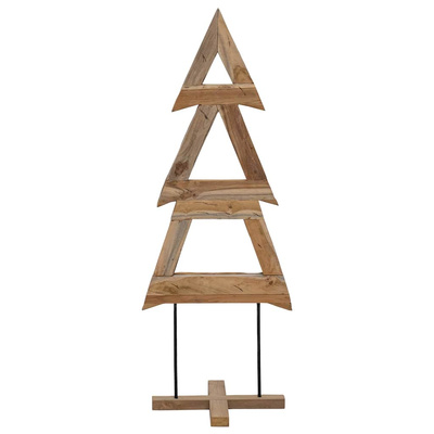 Choinka z podstawą Brązowy 90 cm Lite drewno tekowe