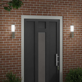 Zewnętrzna lampa ścienna 2 pcs Srebrny 10.5 x 6 x 33 cm