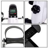 Mini Rowerek Treningowy Rower Rehabilitacyjny Trenażer Na Ręce I Nogi LCD