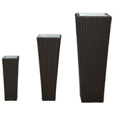 Zestaw na świeżym powietrzu 3 pcs Czarny Metal