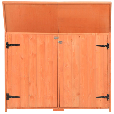 Schowek ogrodowy, 128x42x91 cm, drewniany