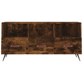 vidaXL Szafka pod TV, przydymiony dąb, 102x36x50 cm