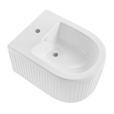 BIDET WISZĄCY GLAMOUR RYFLOWANY, BIAŁY