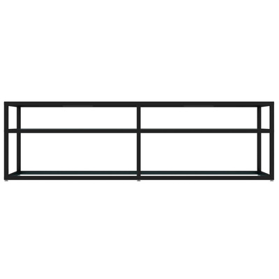 vidaXL Szafka pod TV, biały marmur, 140x40x40,5 cm, szkło hartowane