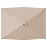 Parasol ogrodowy na drewnianym słupku, 150 x 200 cm, taupe