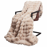Koc antypoślizgowy z sztucznego futra królika Olite 4 pcs