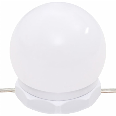 Toaletka z oświetleniem LED, biała, 74,5x40x141 cm